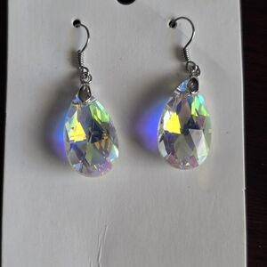 Source Unknown Iridescent Teardrop Earrings